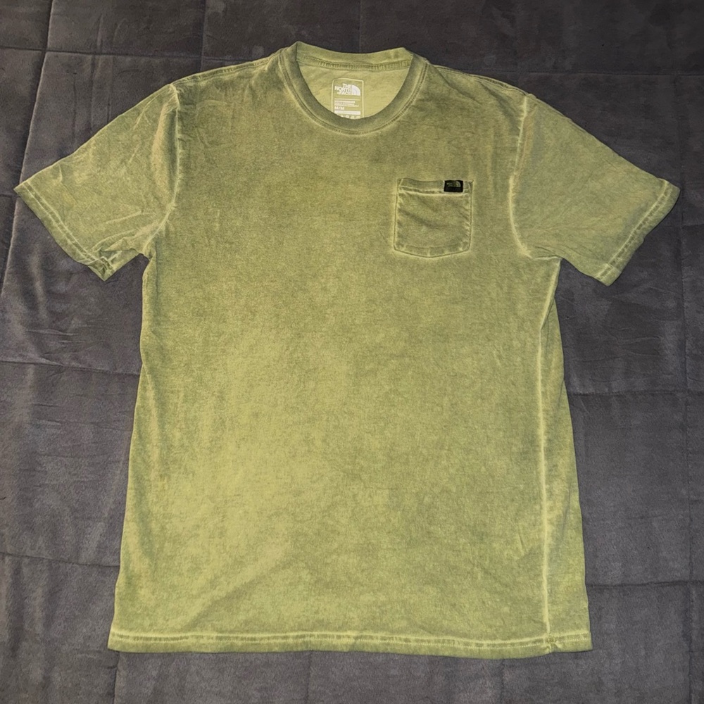 The North Face Olive Short Sleeve Tee Men’s Medium - Picture 2 of 6